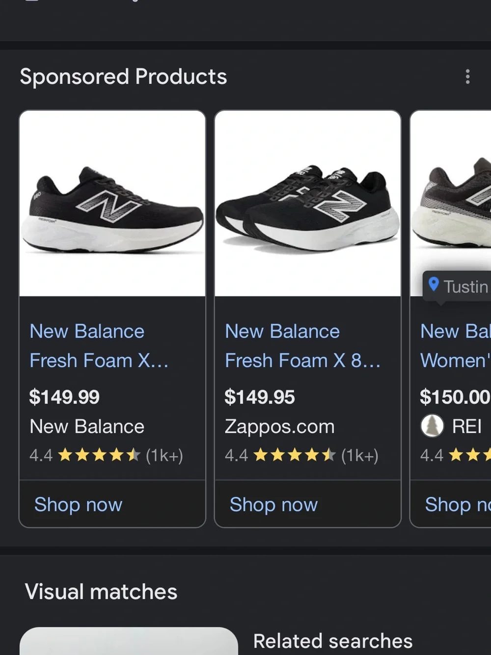 New Balance Men’s Black and White Athletic Running Shoes
